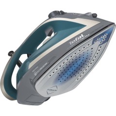 Tefal Ultragliss FV6842E0 Steam Iron 2800W - Efficient Blue Grey White Iron for Effortless Wrinkle Removal